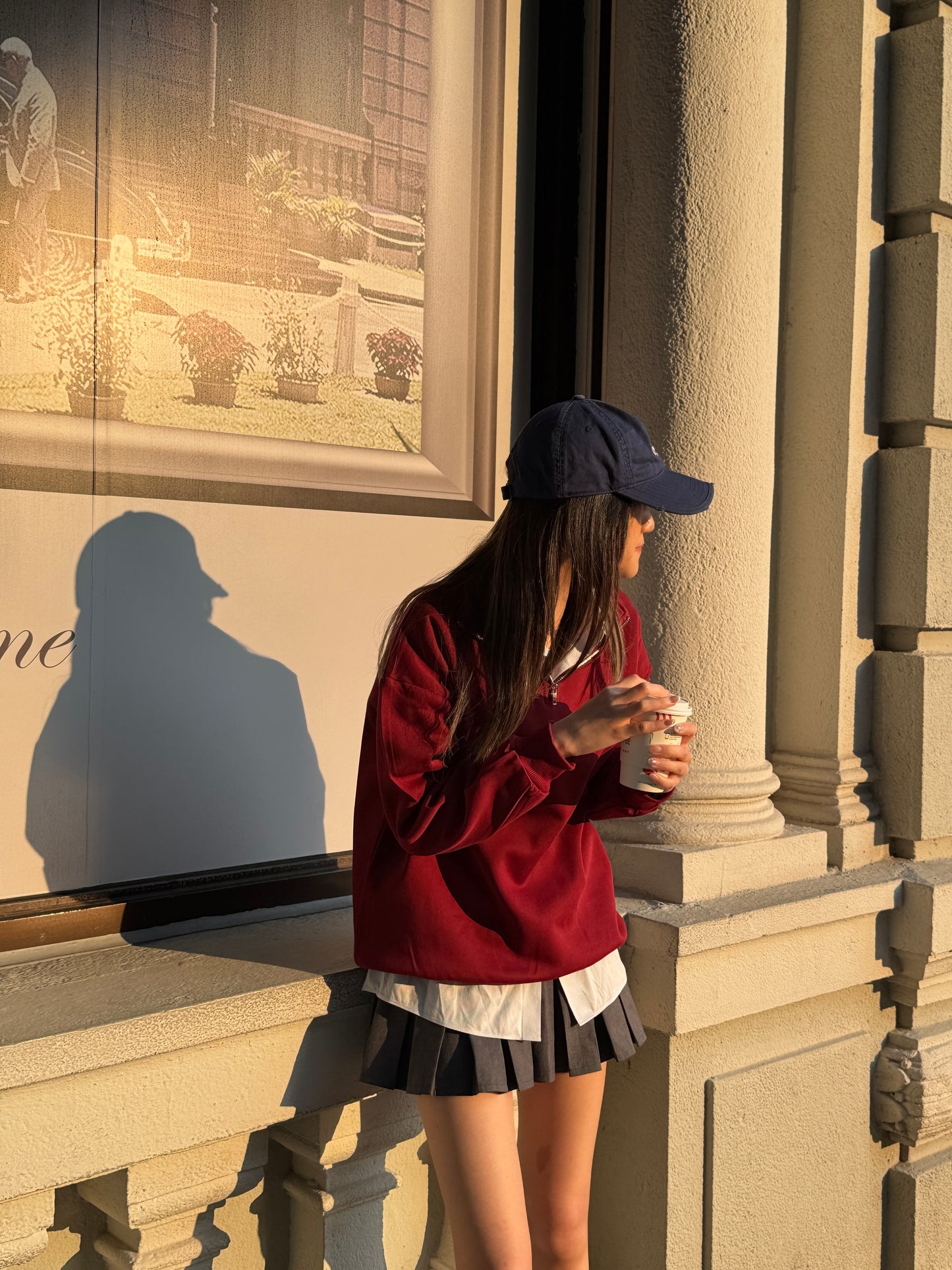 Halfzip Angora Sweatshirt