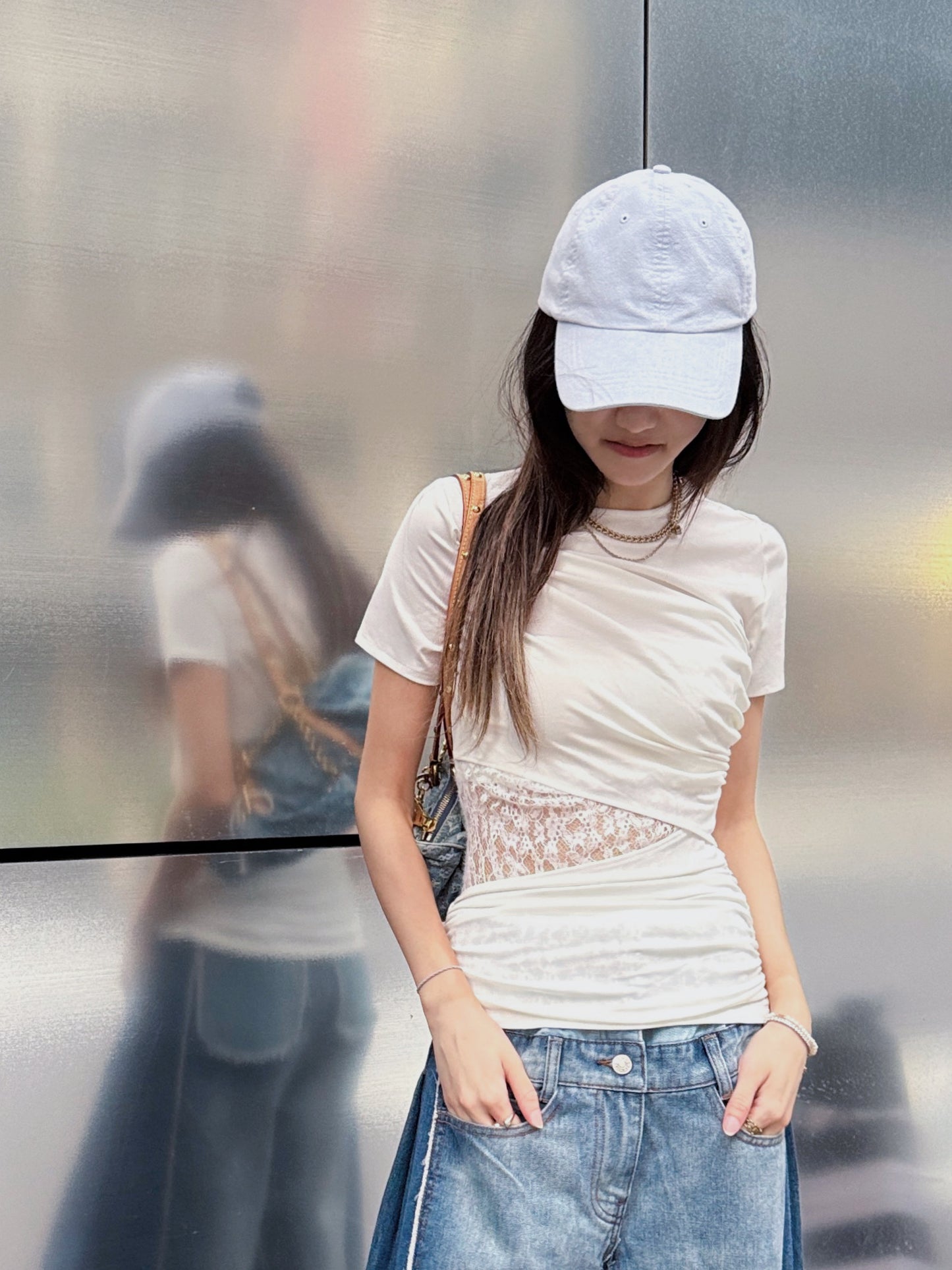 Lace Void Tshirt