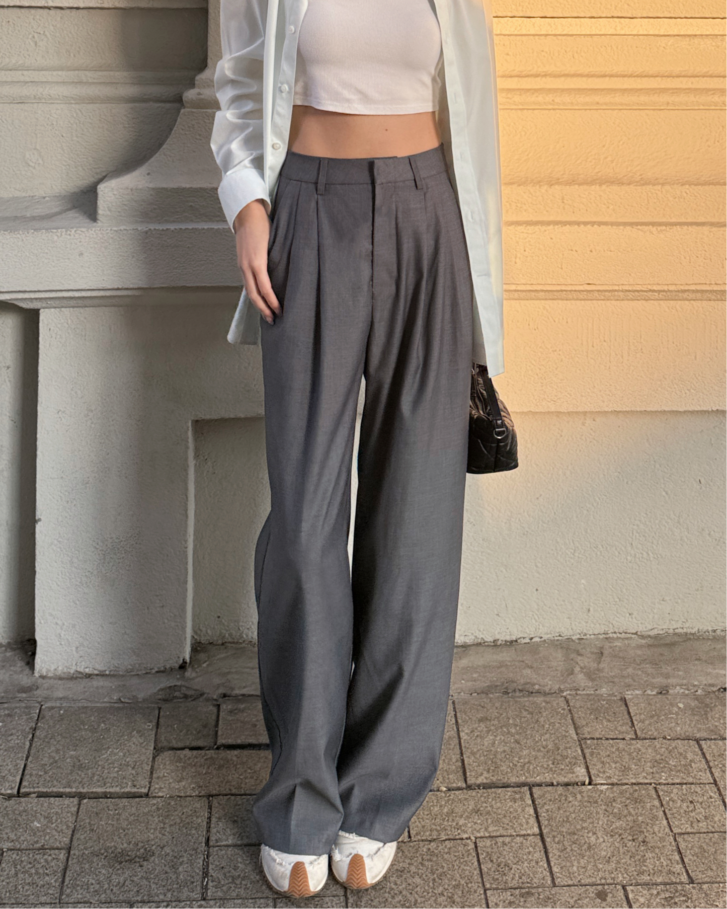 Grey Tailored Pants