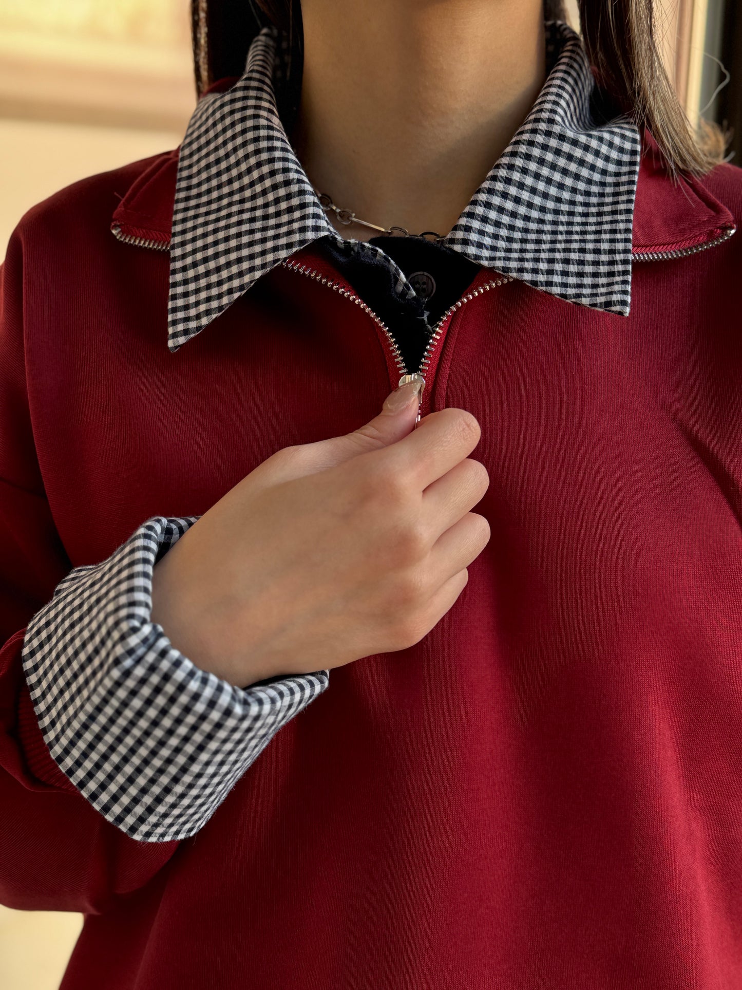 Halfzip Angora Sweatshirt