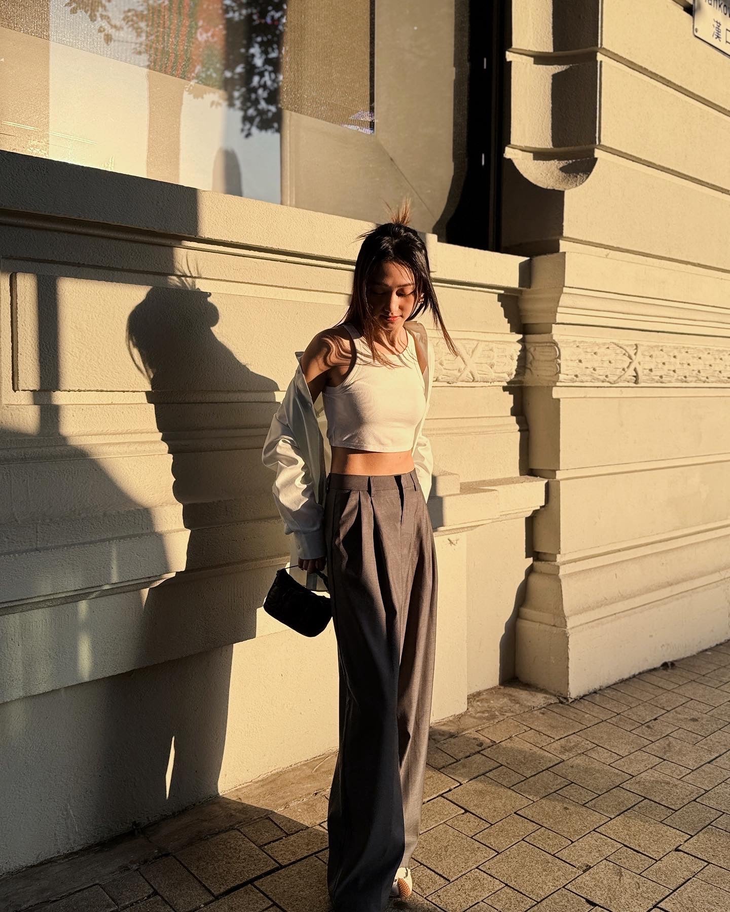 Grey Tailored Pants