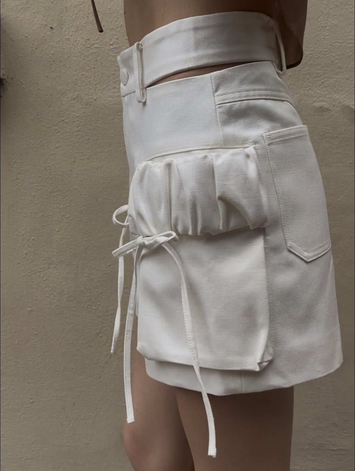Deconstructed Shorts - White