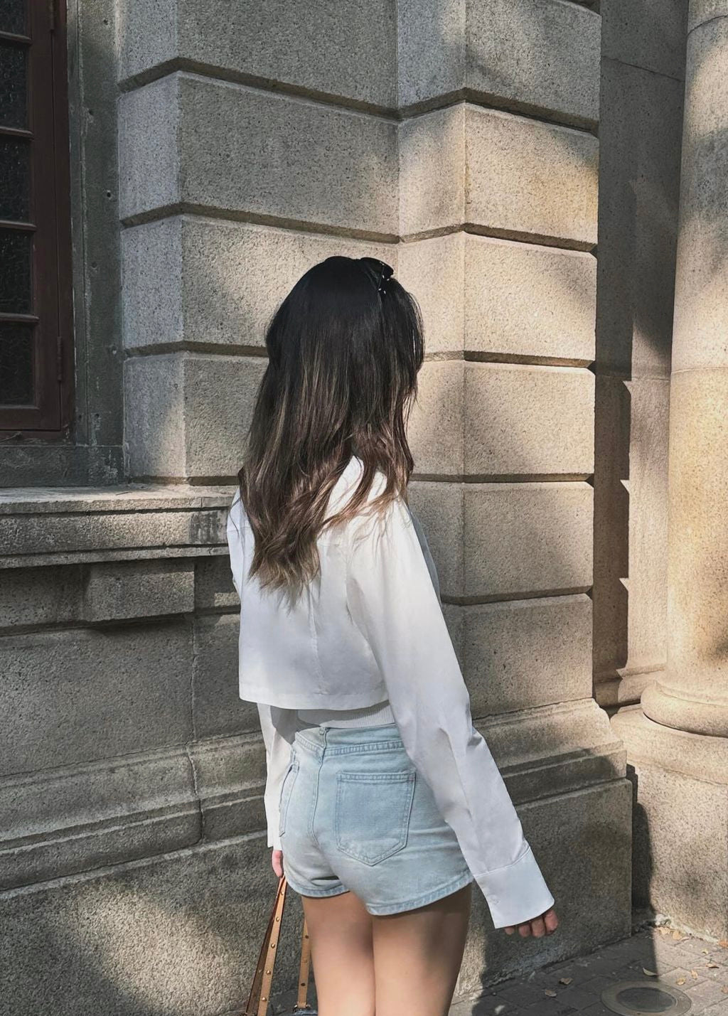 Pre-styled Cropped Shirt