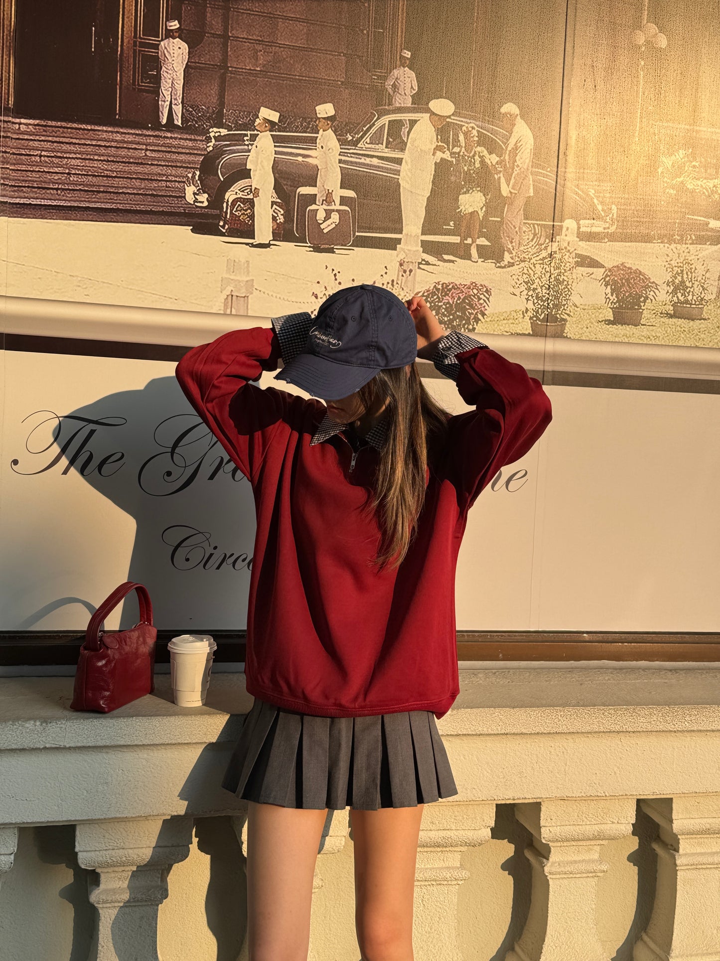 Halfzip Angora Sweatshirt