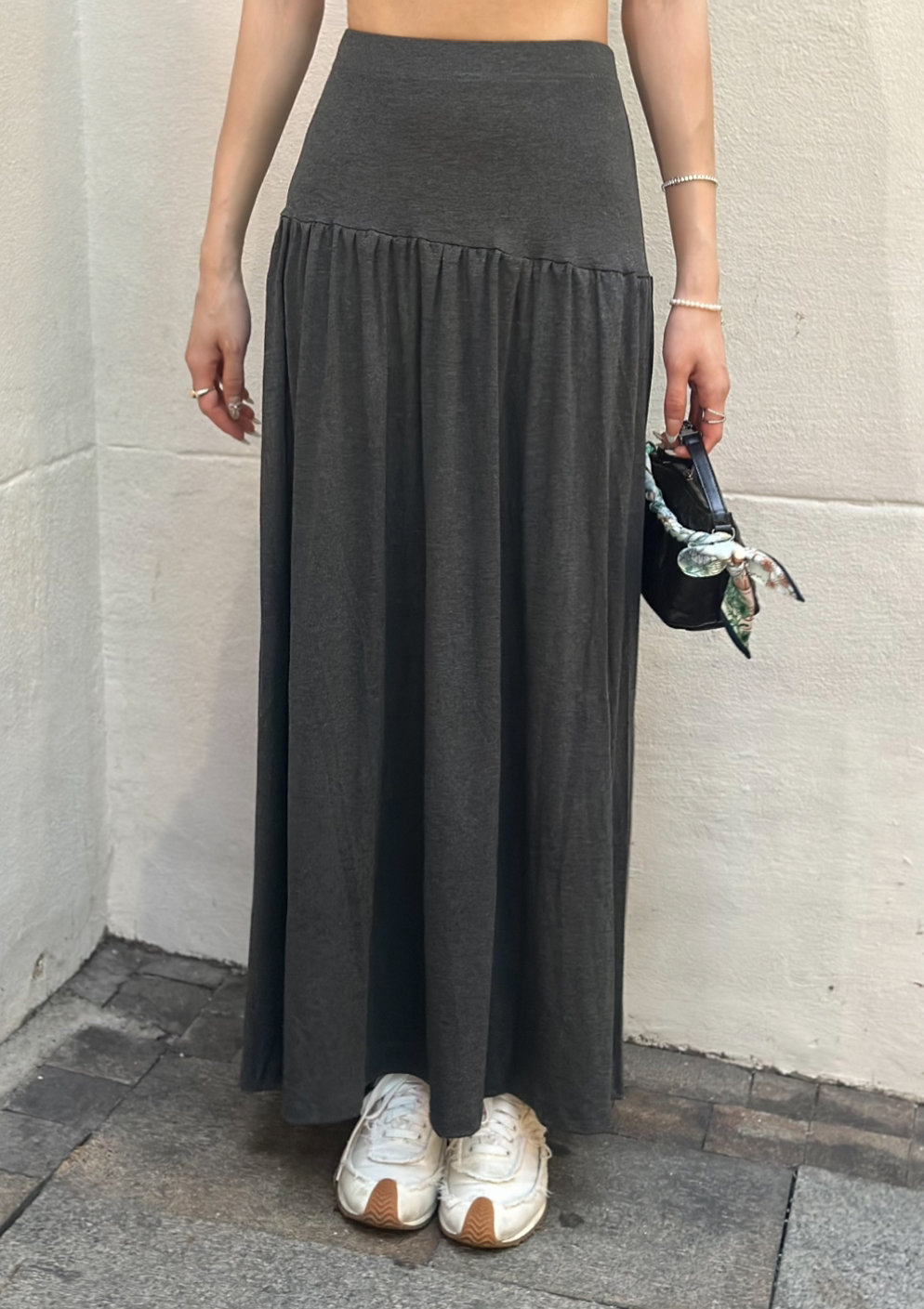 Slash Draped Skirt