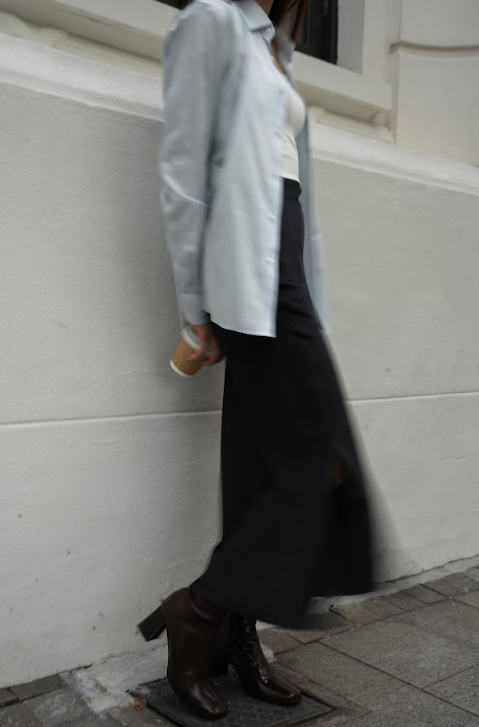 Black Silk Mermaid Skirt
