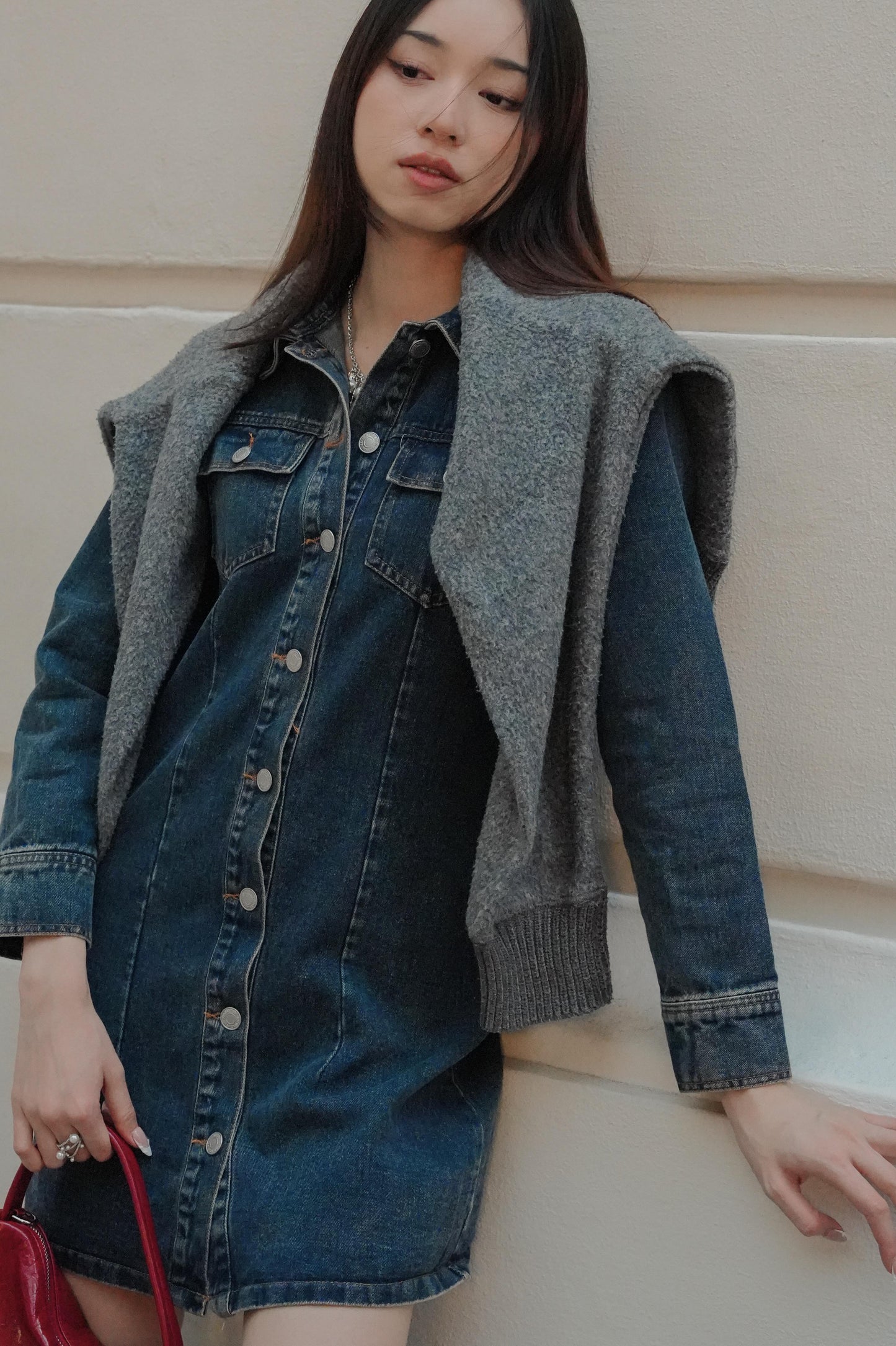 Denim Long Sleeves Dress
