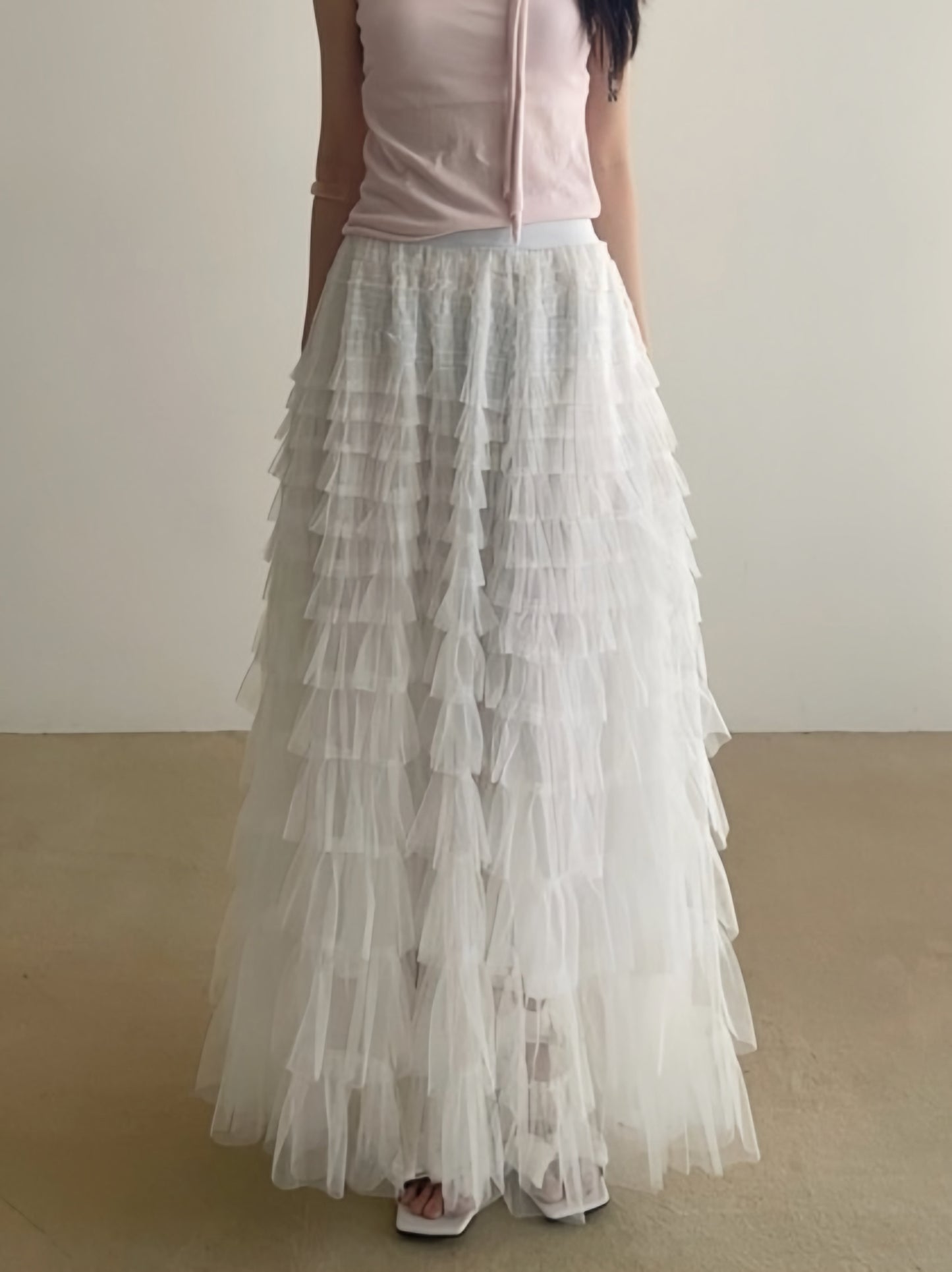 Layered Tulle Maxi Skirt