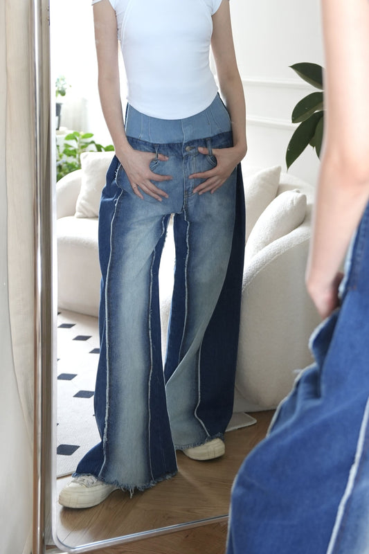 Astrid High-waisted Denim Pants